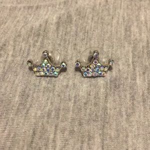 Princess crown earrings